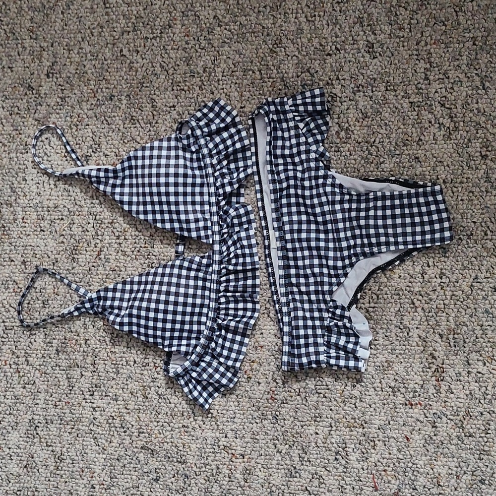 Girls Plaid Bikini